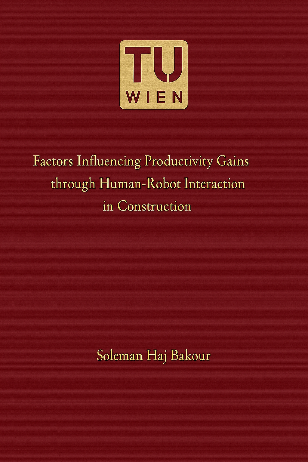 Diplomarbeit TU Wien – Human-Robot Interaction